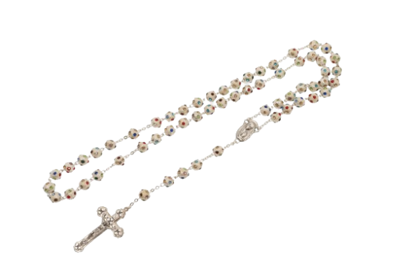 ROSARIO METAL PAVE 8MM