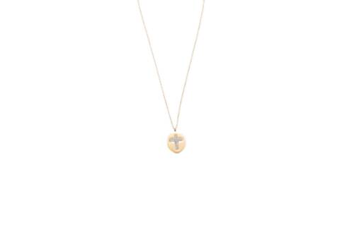 CADENA MEDALLA CRUZ CIRCONITAS