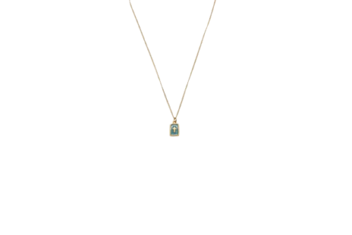 CADENA MEDALLA ESMALTADA COLORES