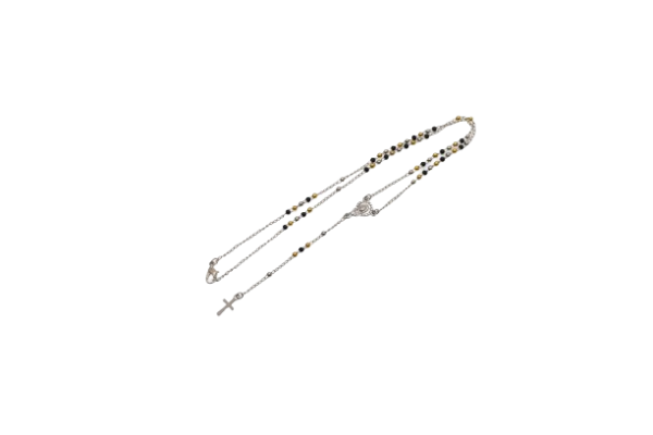COLLAR ROSARIO ACERO INOX