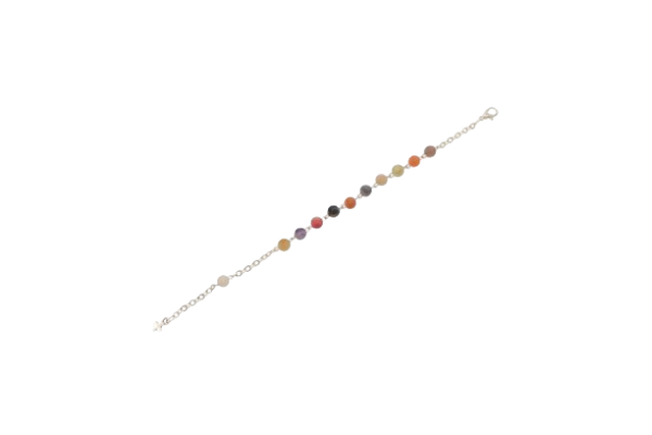 PULSERA PIEDRA ÁGATHA COLORES 6MM