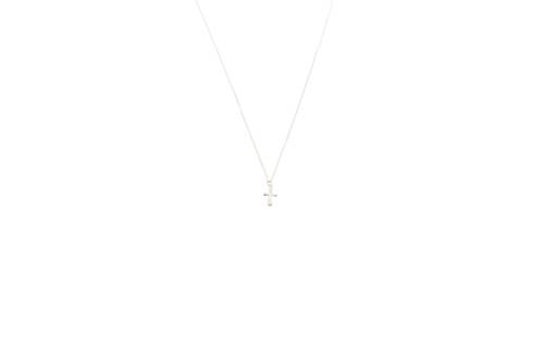 CADENA CON CRUZ PLATA 925