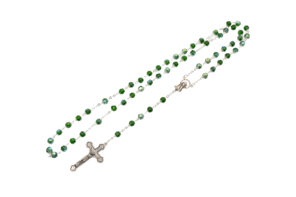 ROSARIO CRISTAL SF 7MM CON DOBLE COPETE