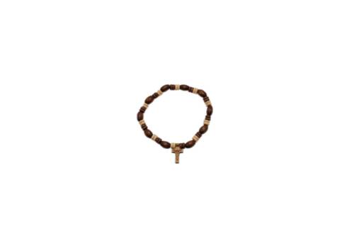 PULSERA MADERA BICOLOR