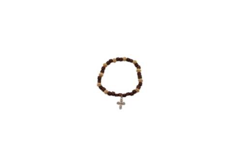 PULSERA MADERA BICOLOR