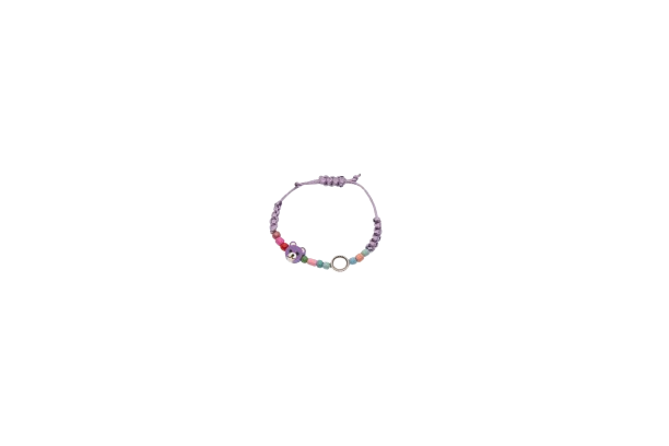 PULSERA INFANTIL DE MACRAMÉ Y ANIMALES - Imagen 2