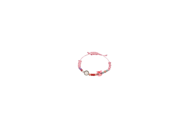 PULSERA INFANTIL DE MACRAMÉ Y ANIMALES - Imagen 1