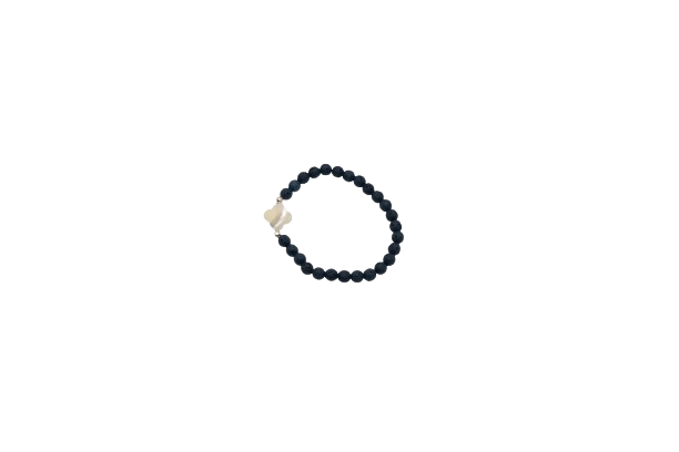PULSERA PIEDRA VOLCÁNICA CRUZ DE NACAR - Imagen 5