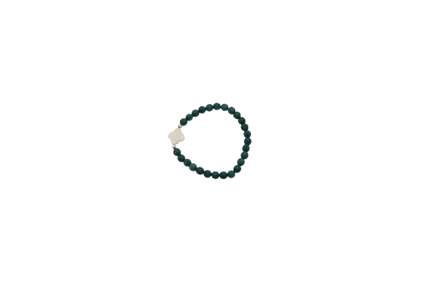 PULSERA PIEDRA VOLCÁNICA CRUZ DE NACAR - Imagen 7