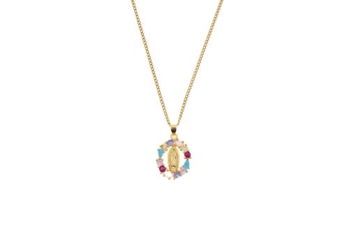 Cadena Virgen de Guadalupe de colores