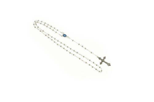 ROSARIO METAL ZAMAK MEDALLA VIRGEN MILAGROSA