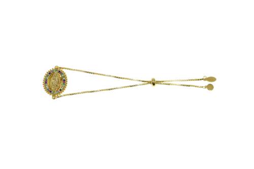 BRAZALETE MEDALLA GUADALUPE CIRCONITAS